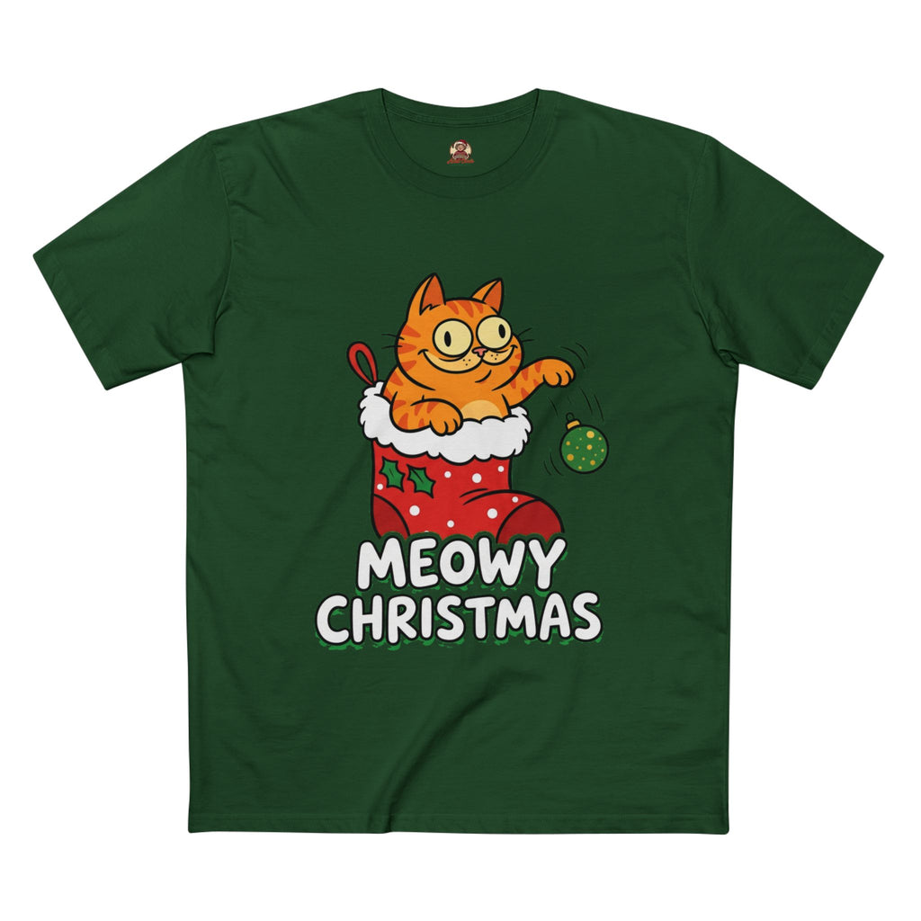 Casual Tee, Meowy Christmas (All Colors)