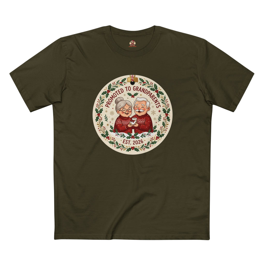 Casual Tee, Promoted to Grandparents (All Colors)(Custom)