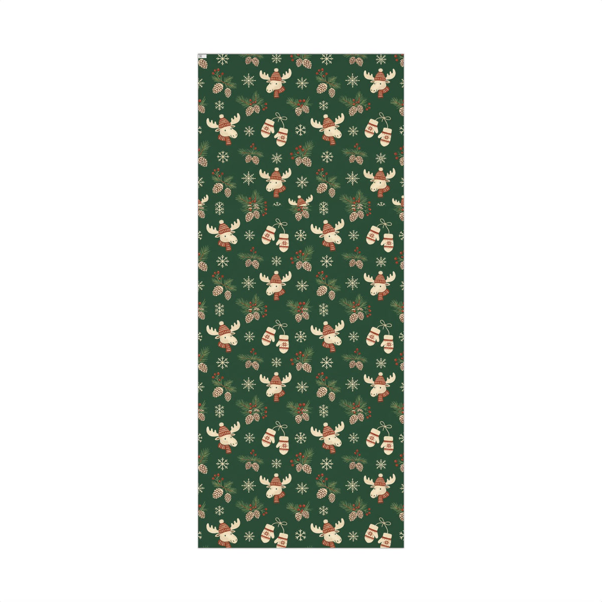 Christmas Giftwrap Paper, Green Pineapple (Custom)