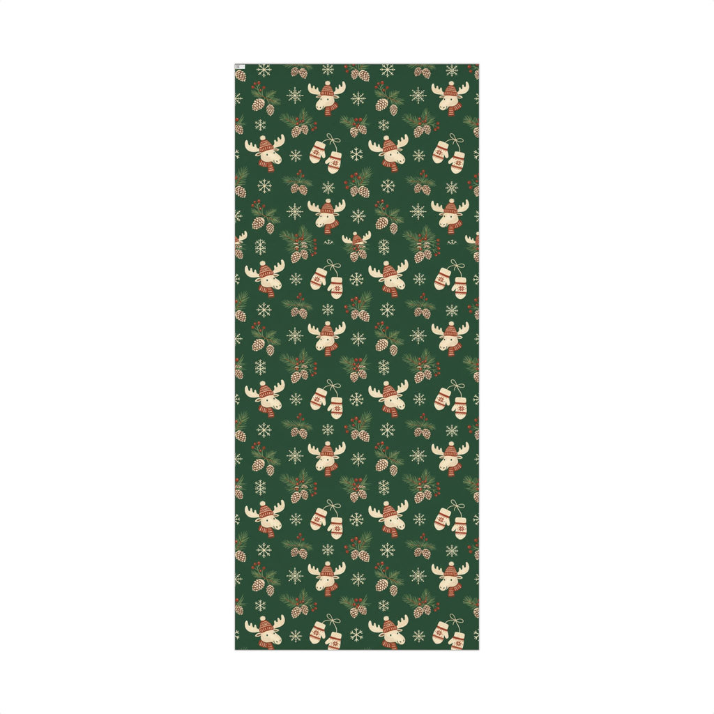 Christmas Giftwrap Paper, Green Pineapple (Custom)