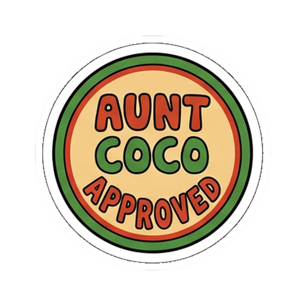 Kiss Cut Sticker, Aunt Coco Approved