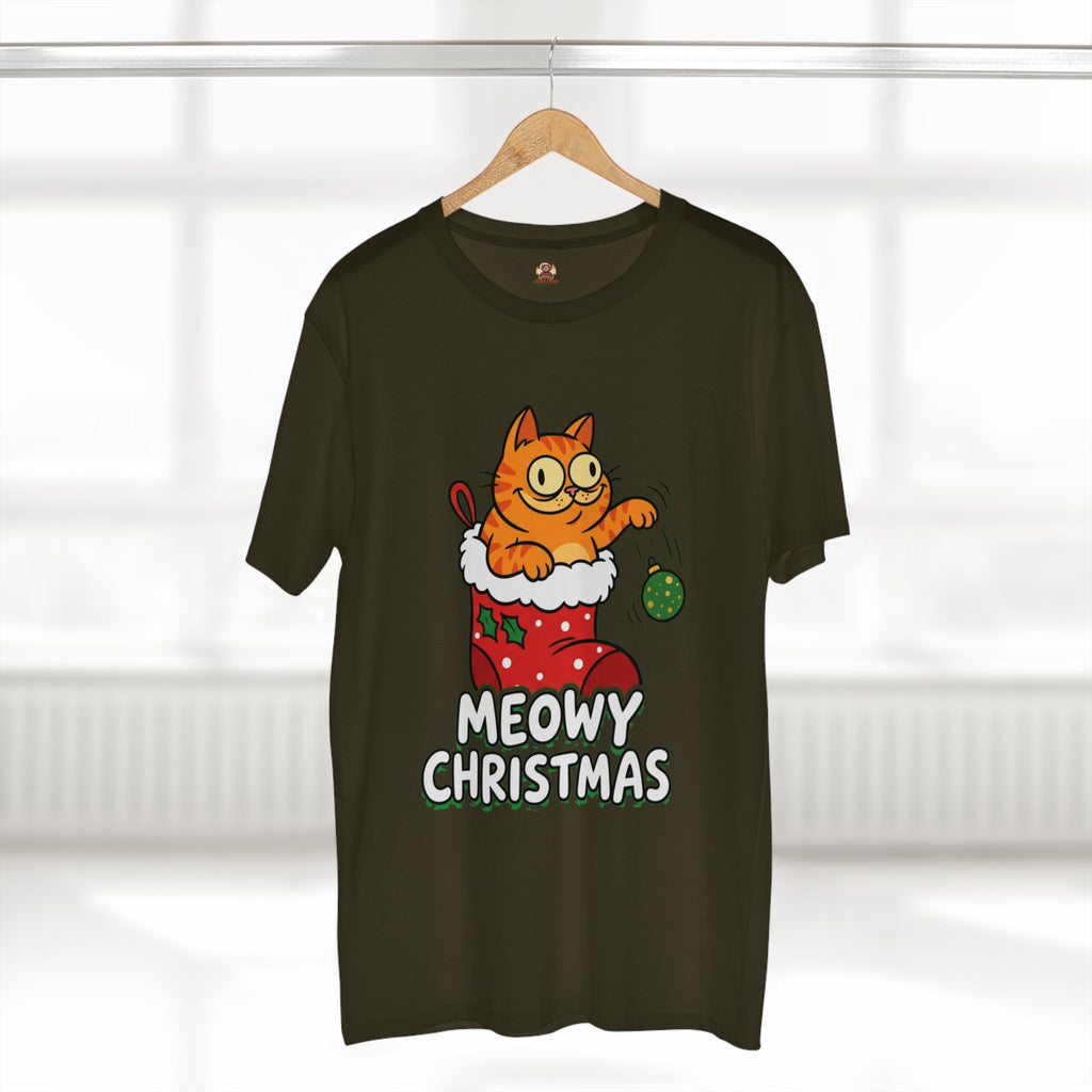 Casual Tee, Meowy Christmas (All Colors)