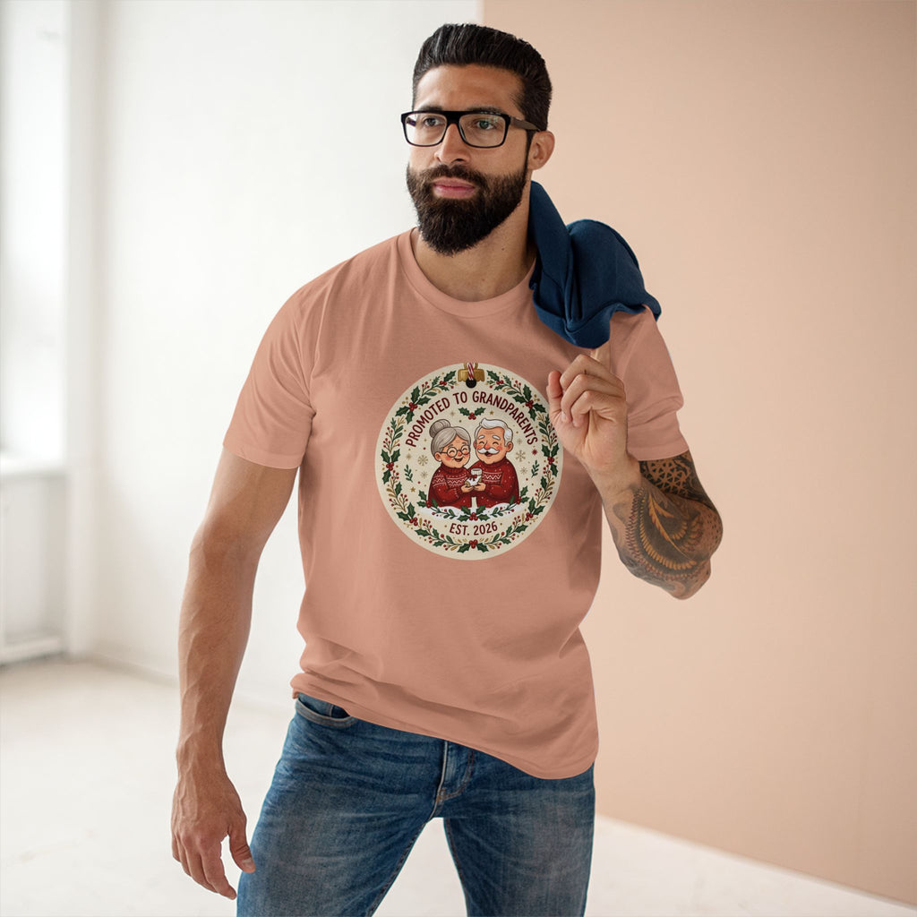Casual Tee, Promoted to Grandparents (All Colors)(Custom)