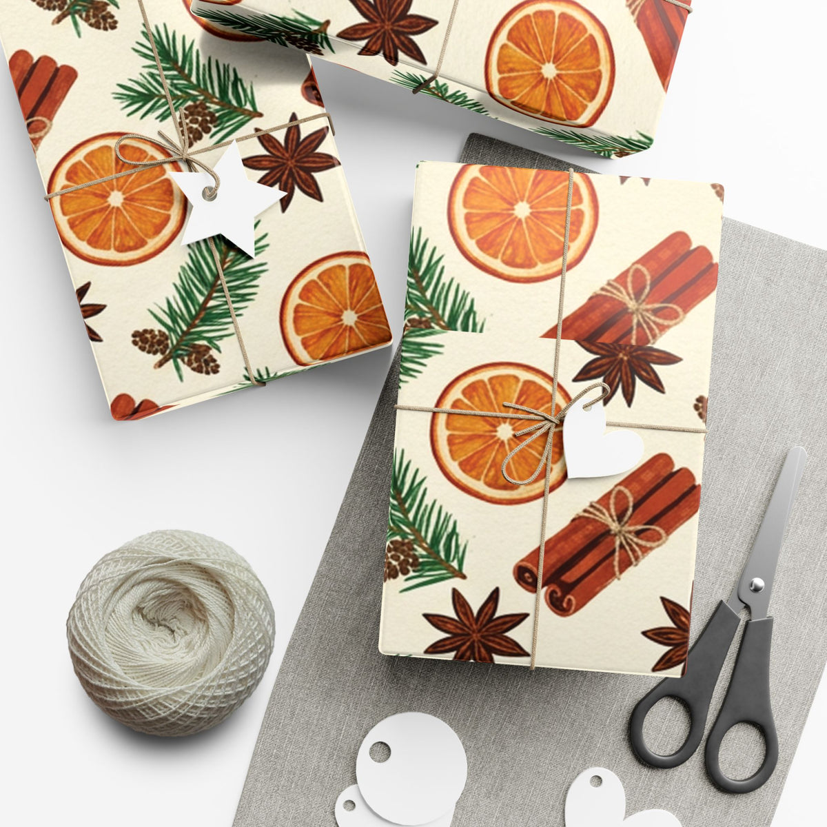 Christmas Giftwrap Paper, Bright & Spice (Custom)