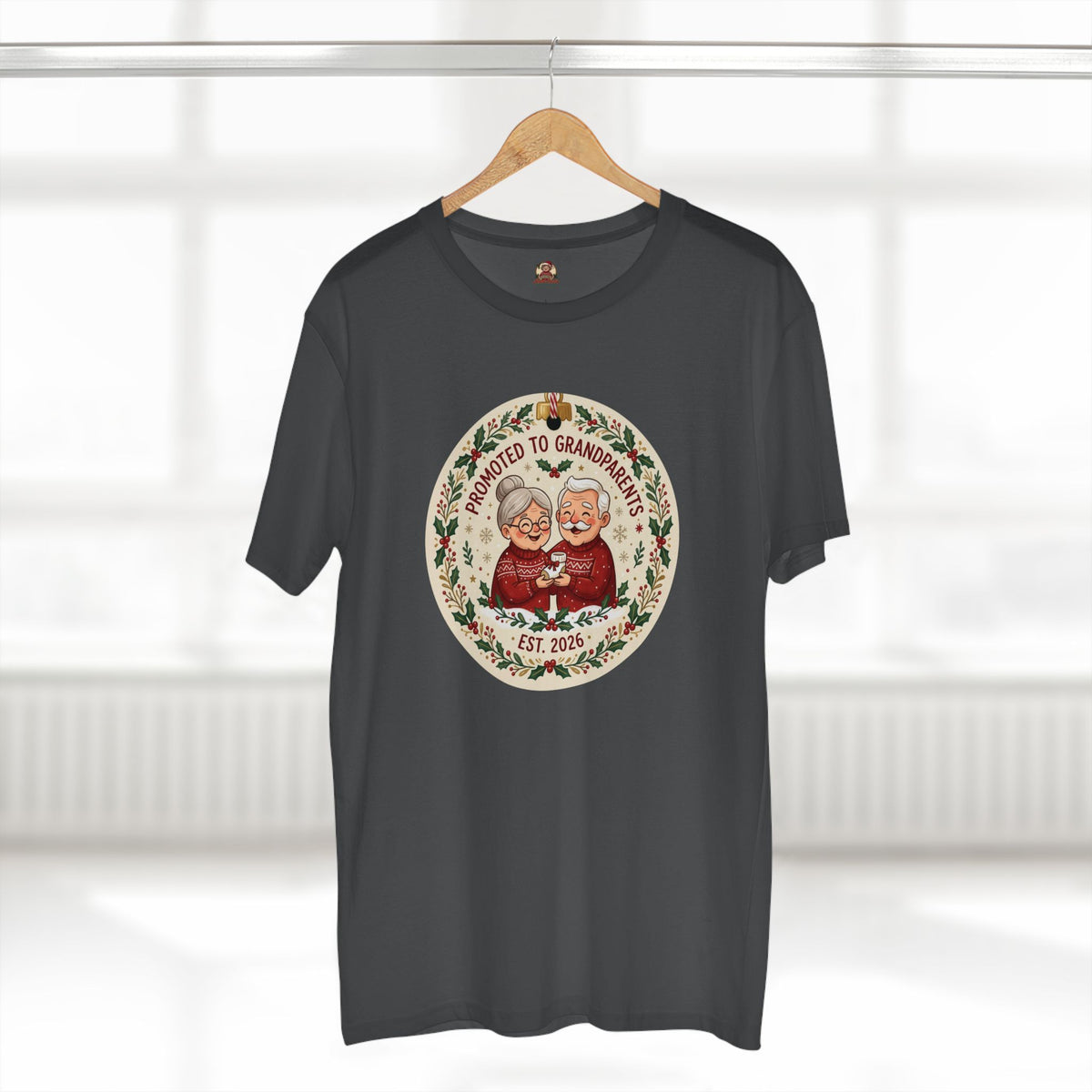 Casual Tee, Promoted to Grandparents (All Colors)(Custom)