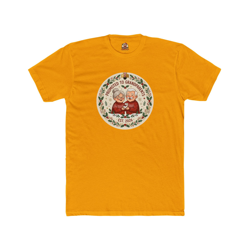 Promoted to Grandparents, Cotton T-Shirt (All Colors)(Custom)