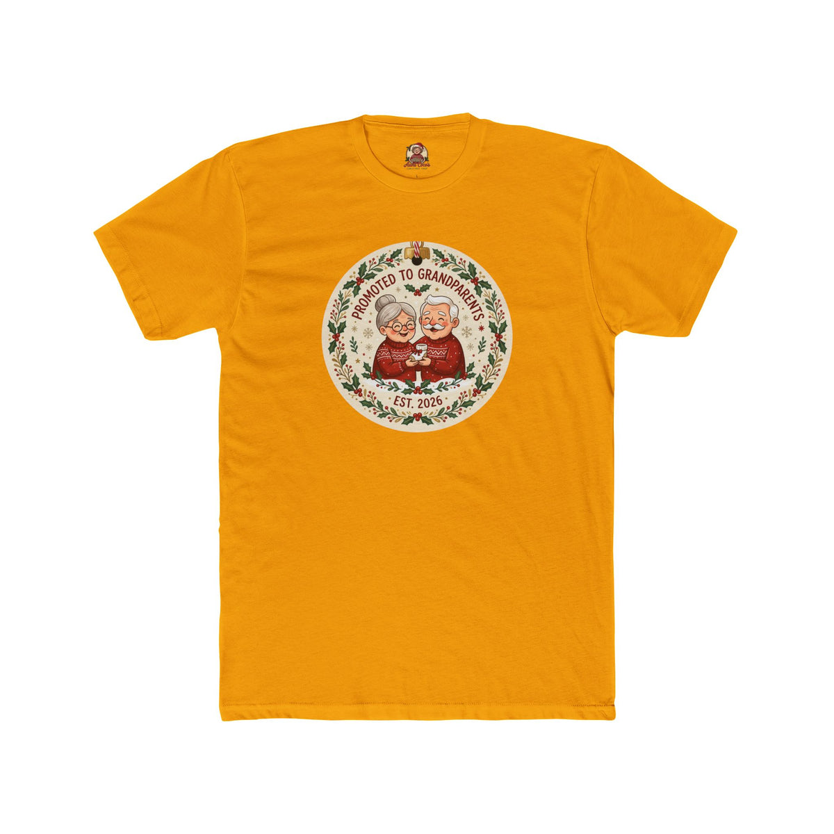 Promoted to Grandparents, Cotton T-Shirt (All Colors)(Custom)