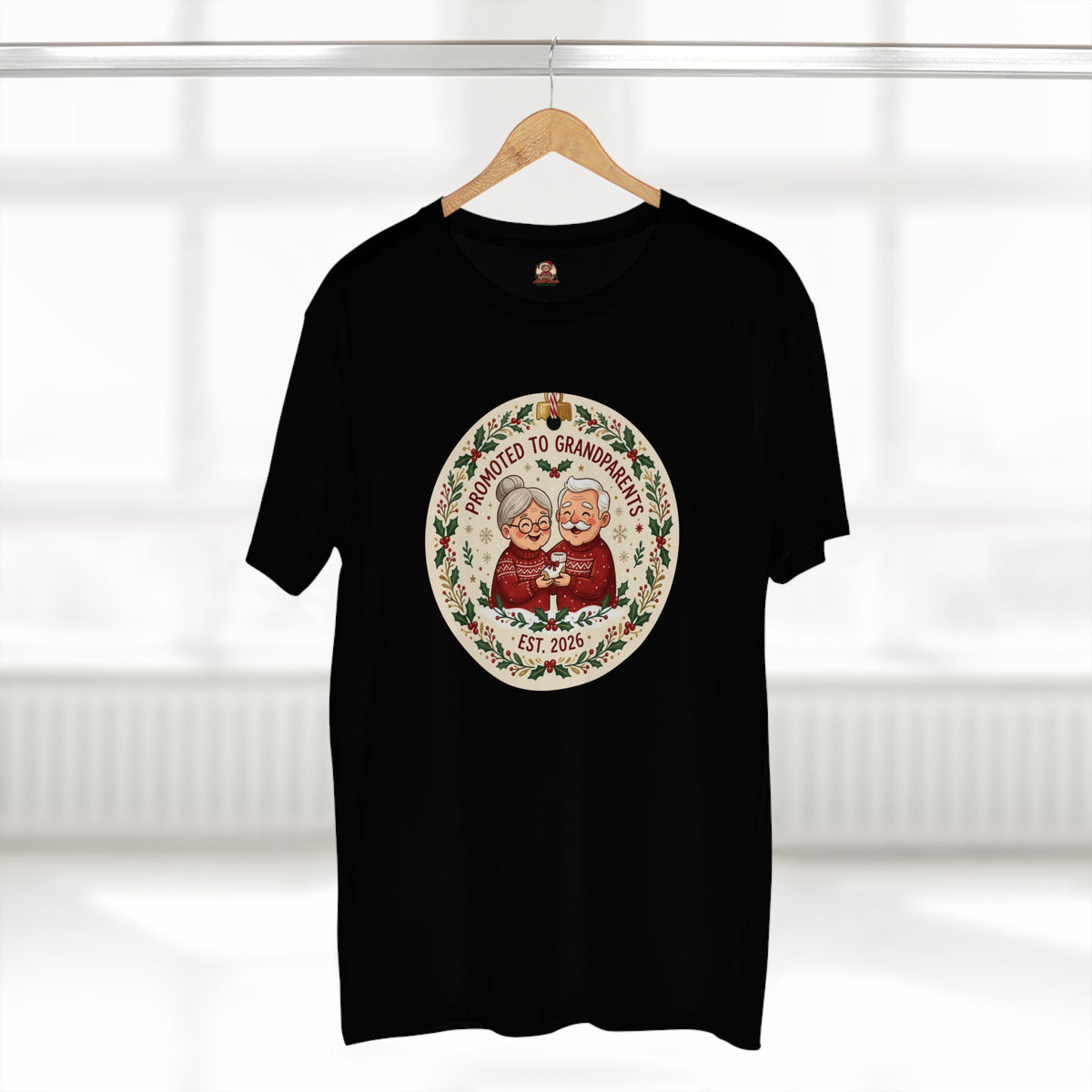 Casual Tee, Promoted to Grandparents (All Colors)(Custom)