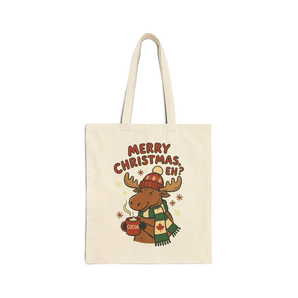 Canvas Tote Bag, Merry Christmas Eh?