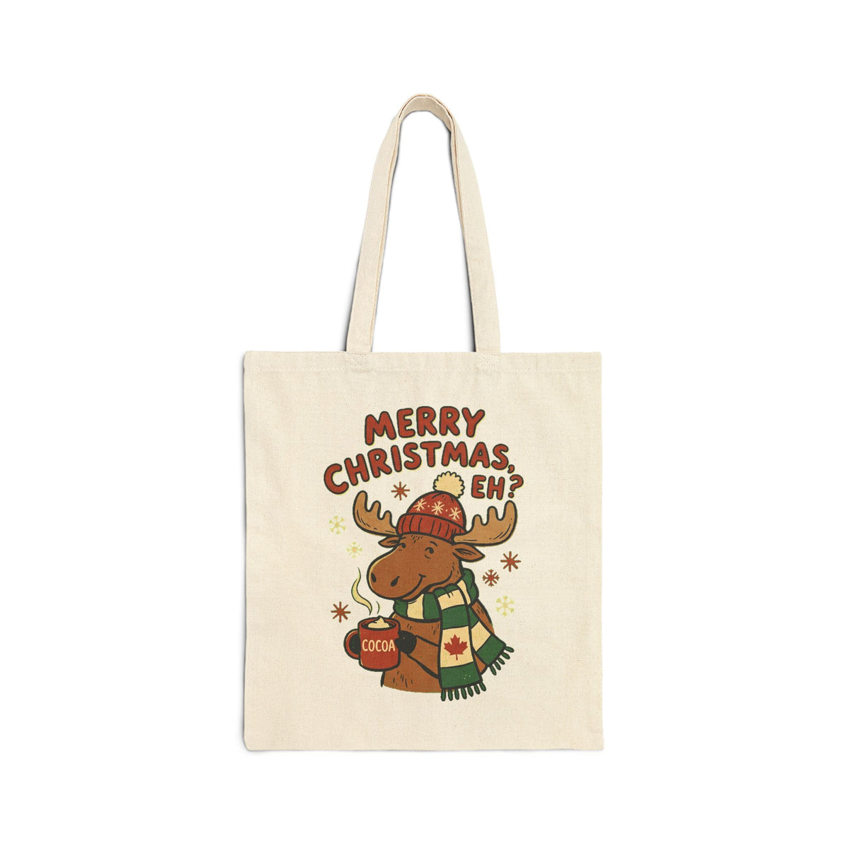 Canvas Tote Bag, Merry Christmas Eh?