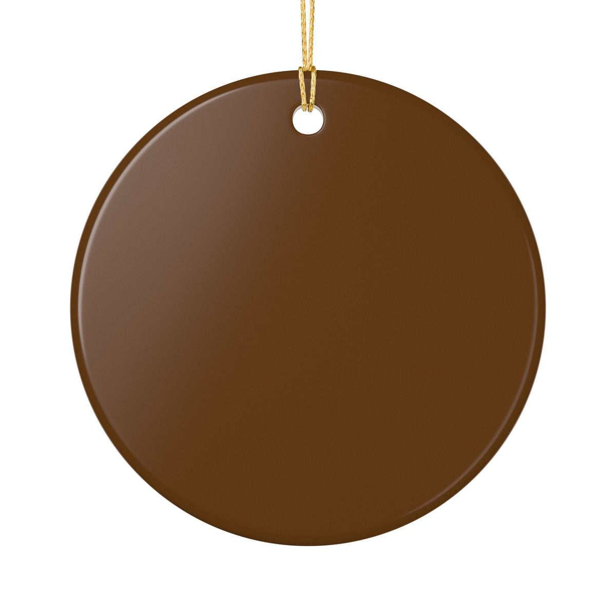 Ceramic Ornament, Merry Christmas Eh? (Brown)