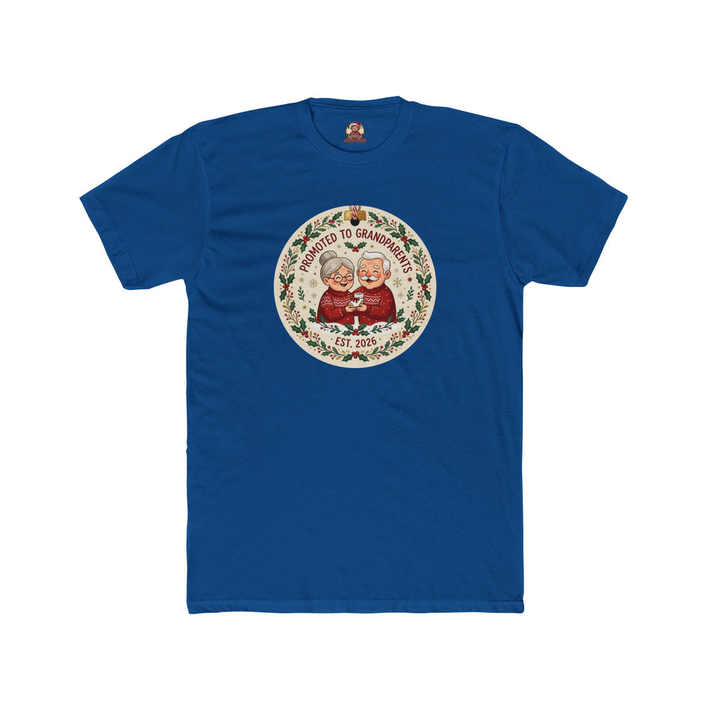 Promoted to Grandparents, Cotton T-Shirt (All Colors)(Custom)