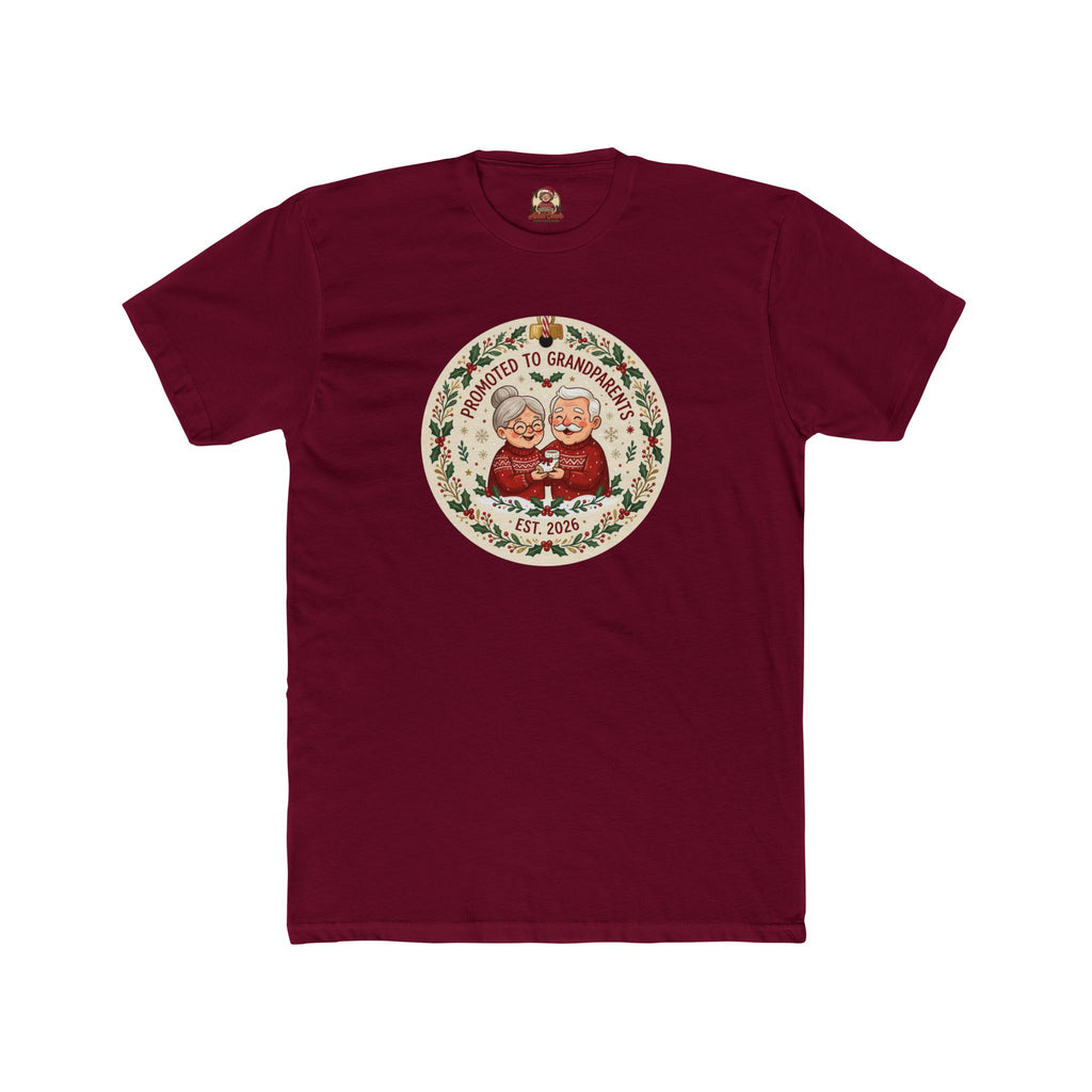 Promoted to Grandparents, Cotton T-Shirt (All Colors)(Custom)