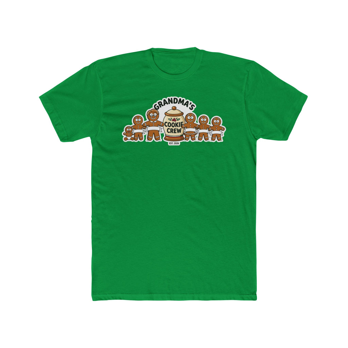 Grandma’s Cookie Crew 2026, Cotton T-Shirt (All Colors)(Custom)