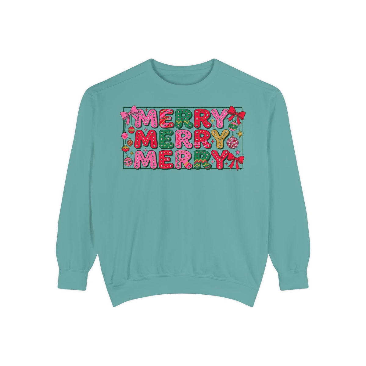 Dyed Sweatshirt, Merry Merry (White)