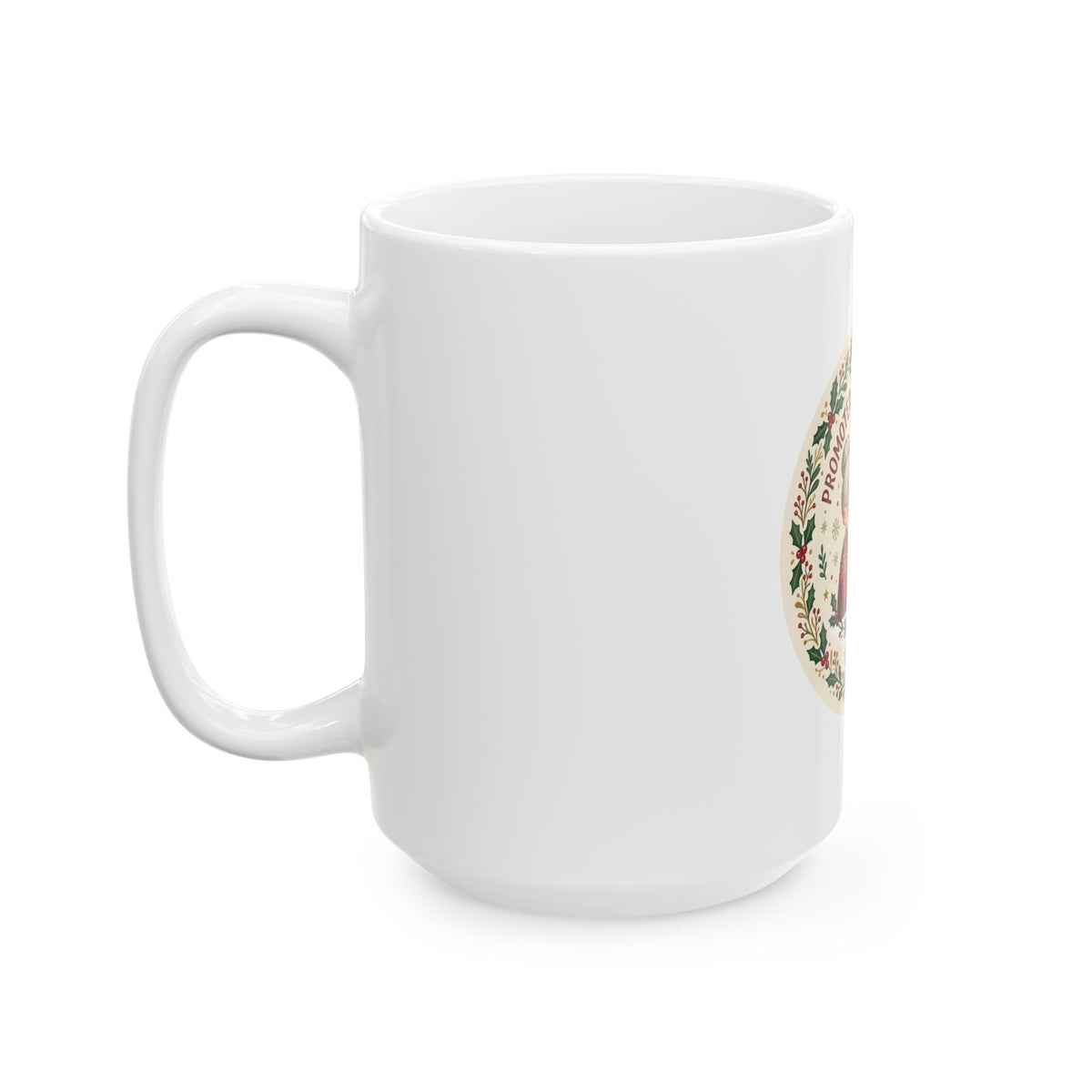 Ceramic Mug, Promoted to Grandparents (White)