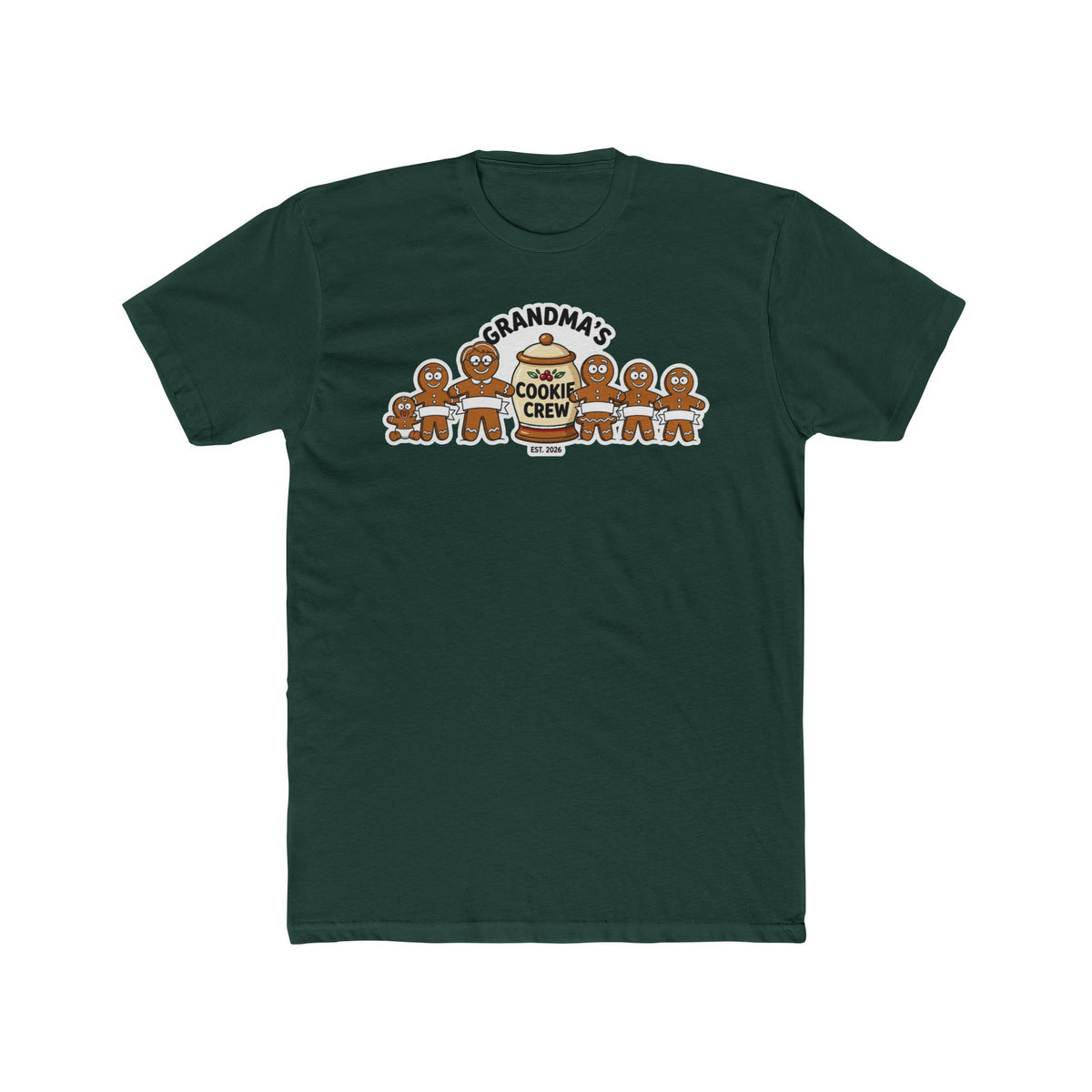 Grandma’s Cookie Crew 2026, Cotton T-Shirt (All Colors)(Custom)
