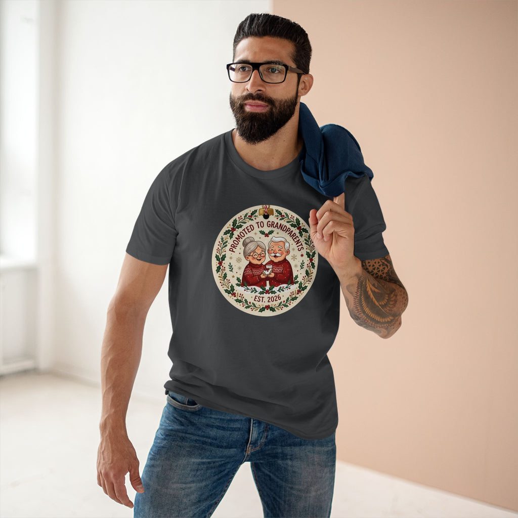 Casual Tee, Promoted to Grandparents (All Colors)(Custom)