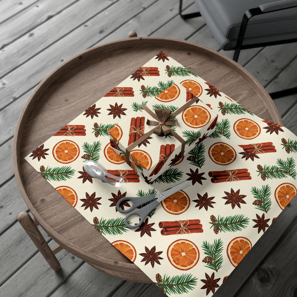 Christmas Giftwrap Paper, Bright & Spice (Custom)