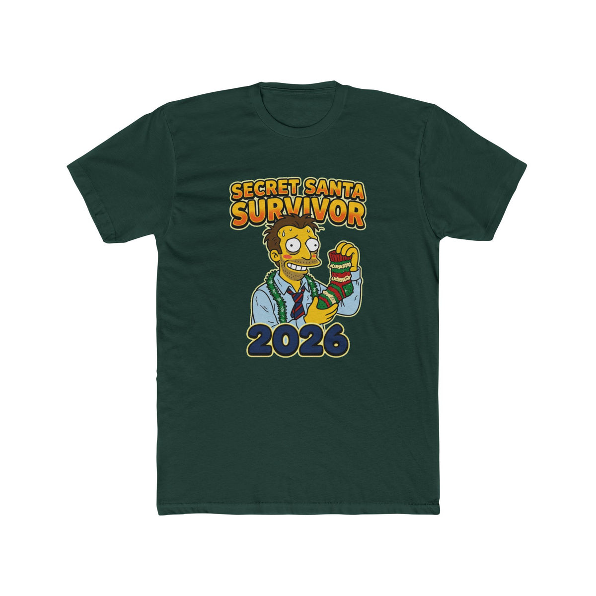 Secret Santa Survivor, Cotton T-Shirt (All Colors)