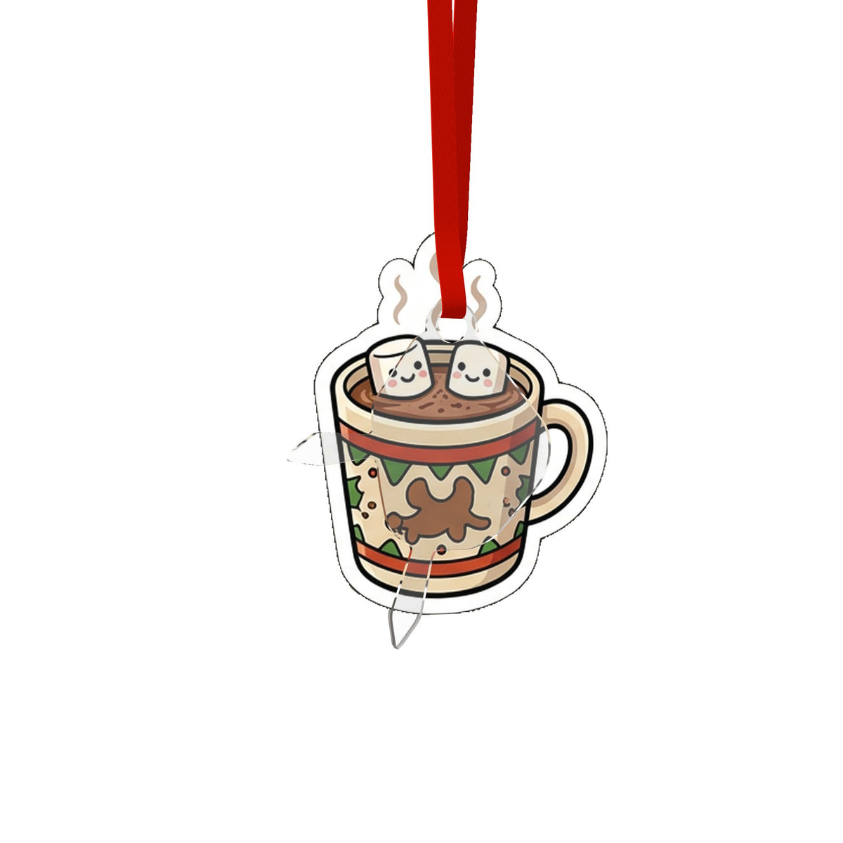 Die Cut Acrylic Ornament, Cocoa Season 1
