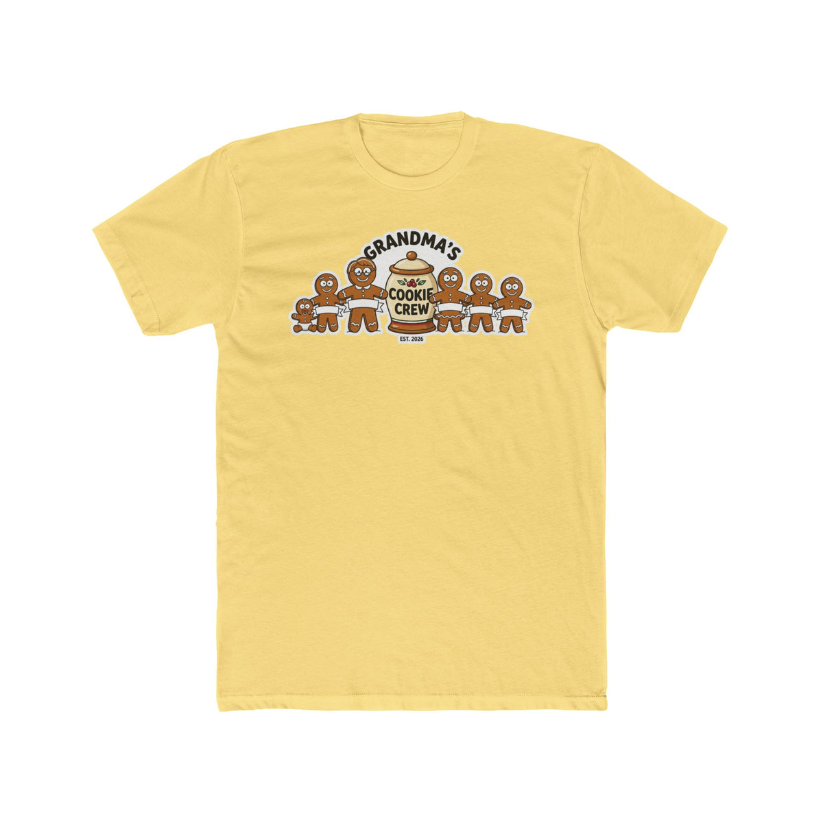 Grandma’s Cookie Crew 2026, Cotton T-Shirt (All Colors)(Custom)