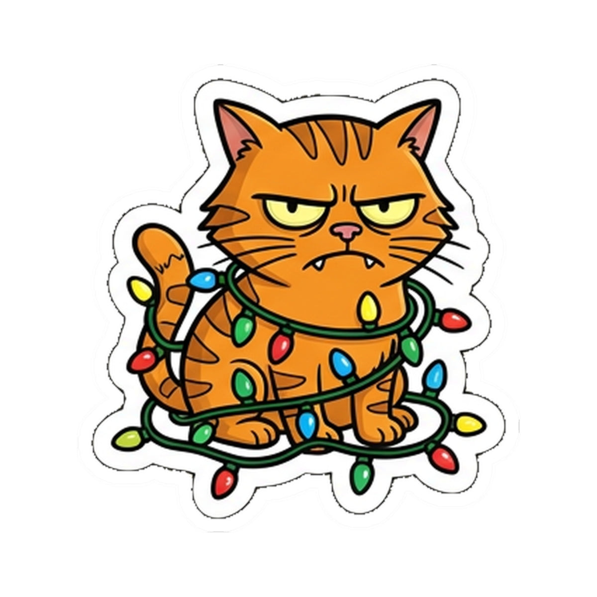 Kiss Cut Sticker, Grumpy Cat (Custom)