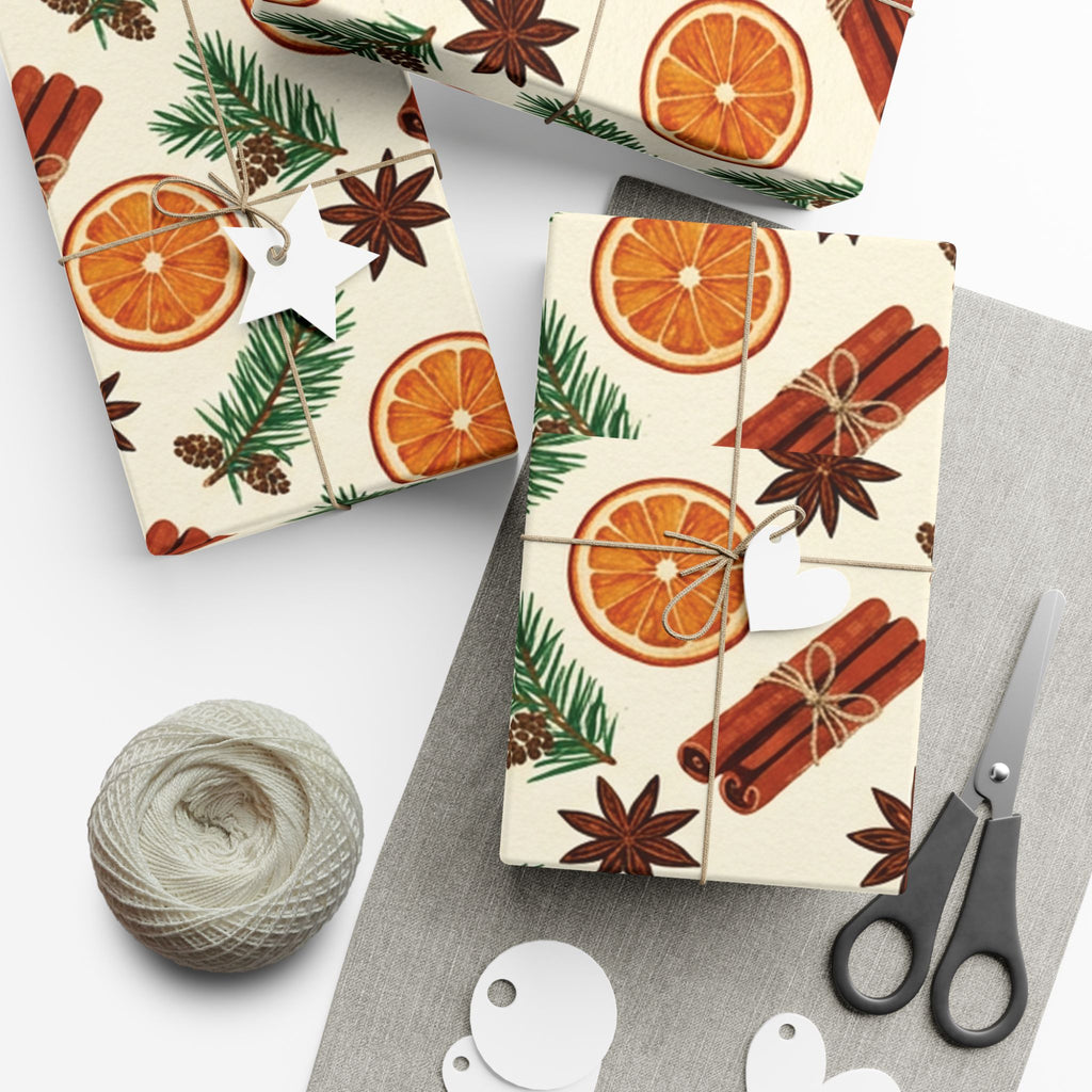 Christmas Giftwrap Paper, Bright & Spice (Custom)