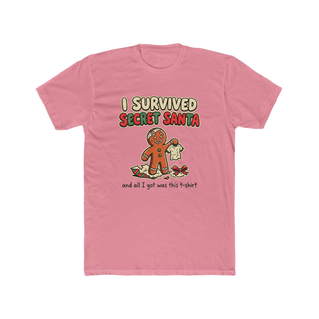 I Survived Secret Santa, Cotton T-Shirt (All Colors)