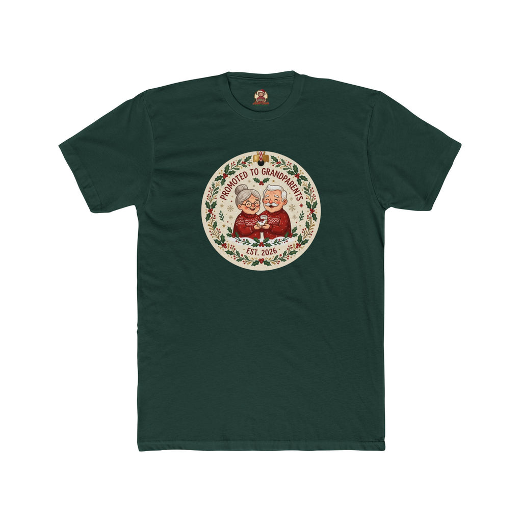Promoted to Grandparents, Cotton T-Shirt (All Colors)(Custom)