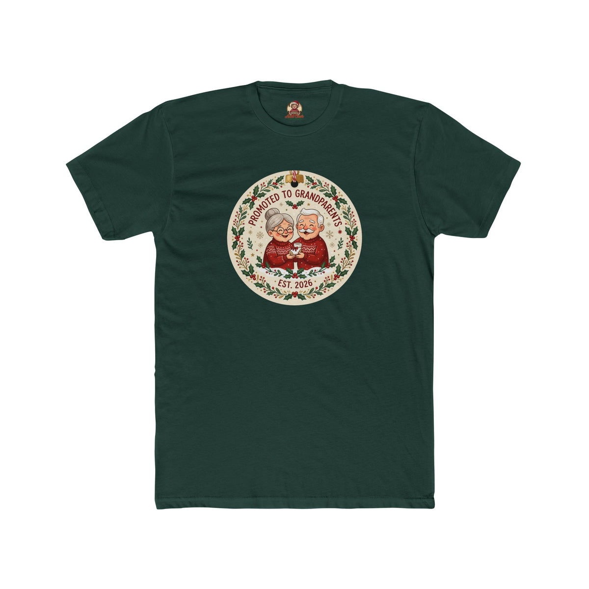 Promoted to Grandparents, Cotton T-Shirt (All Colors)(Custom)