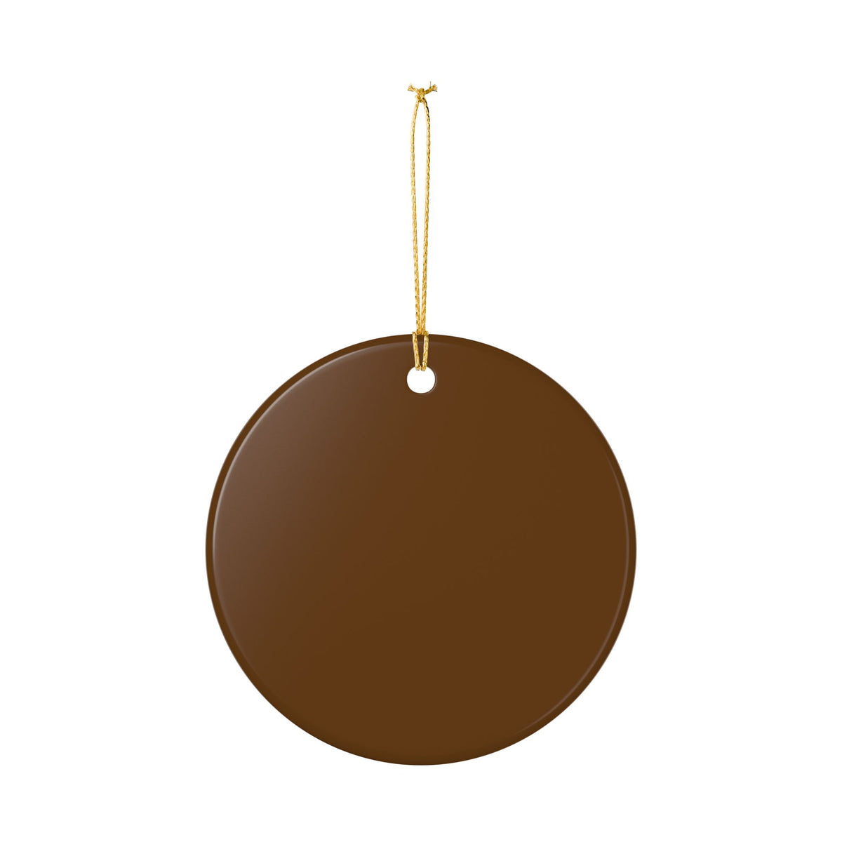 Ceramic Ornament, Merry Christmas Eh? (Brown)
