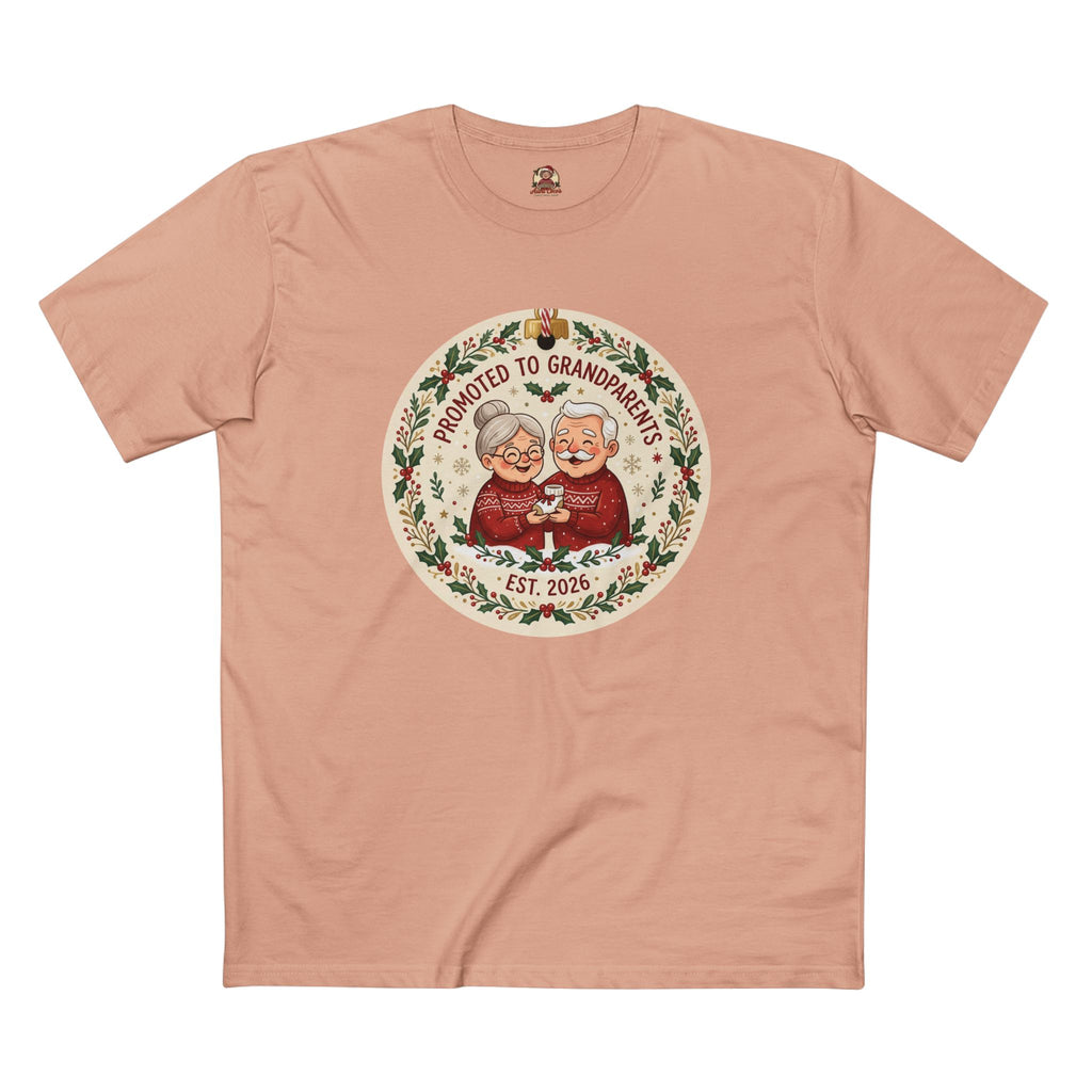 Casual Tee, Promoted to Grandparents (All Colors)(Custom)
