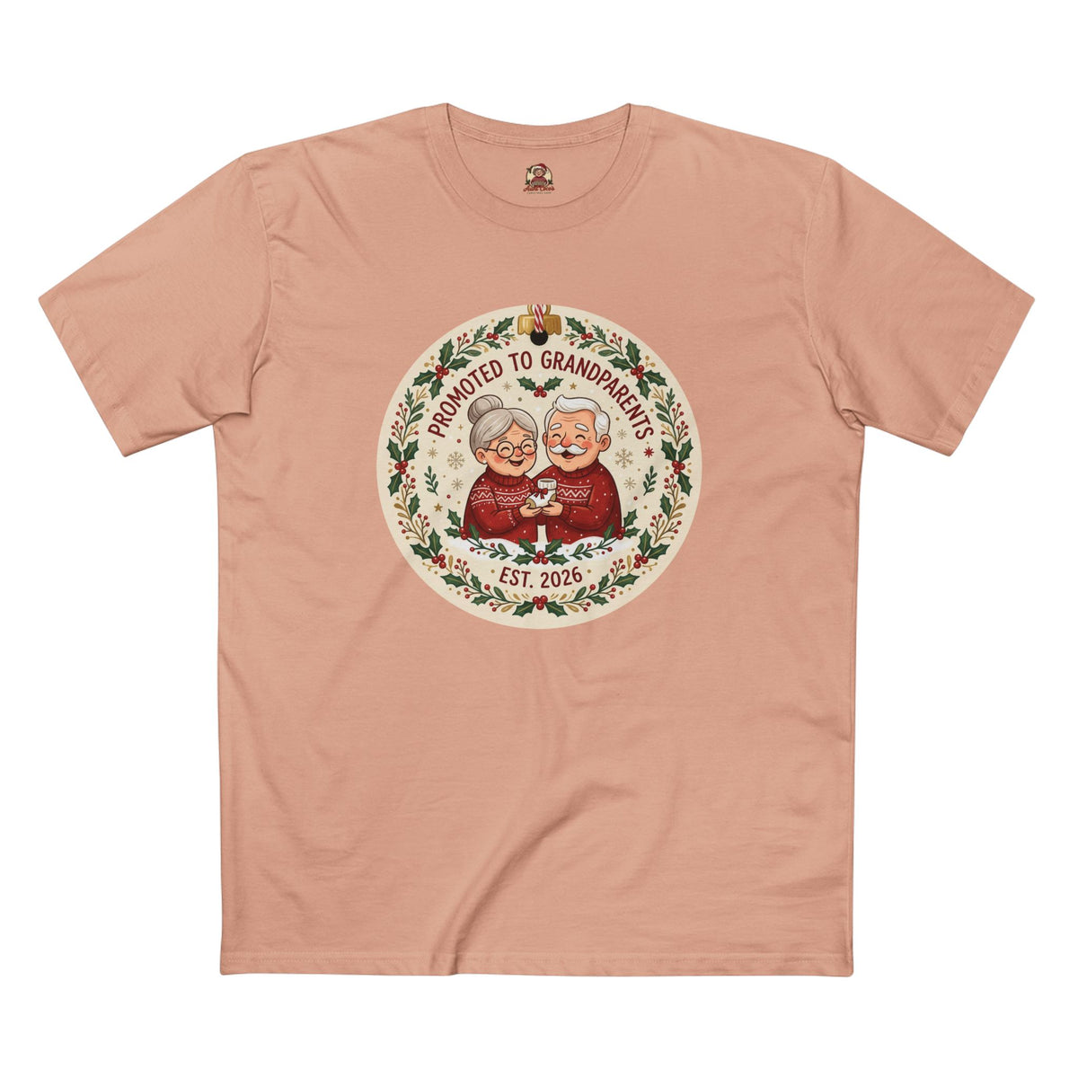 Casual Tee, Promoted to Grandparents (All Colors)(Custom)