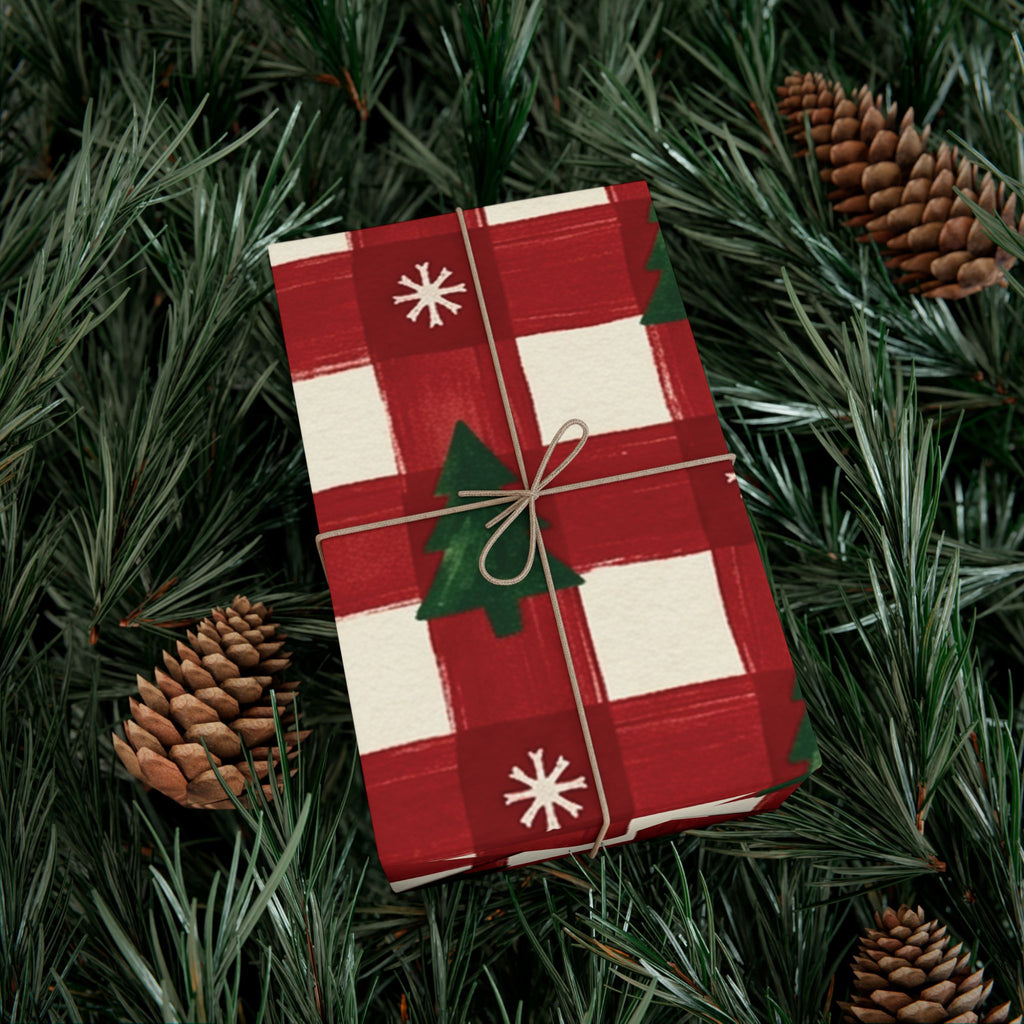 Christmas Giftwrap Paper, Classic Red (Custom)