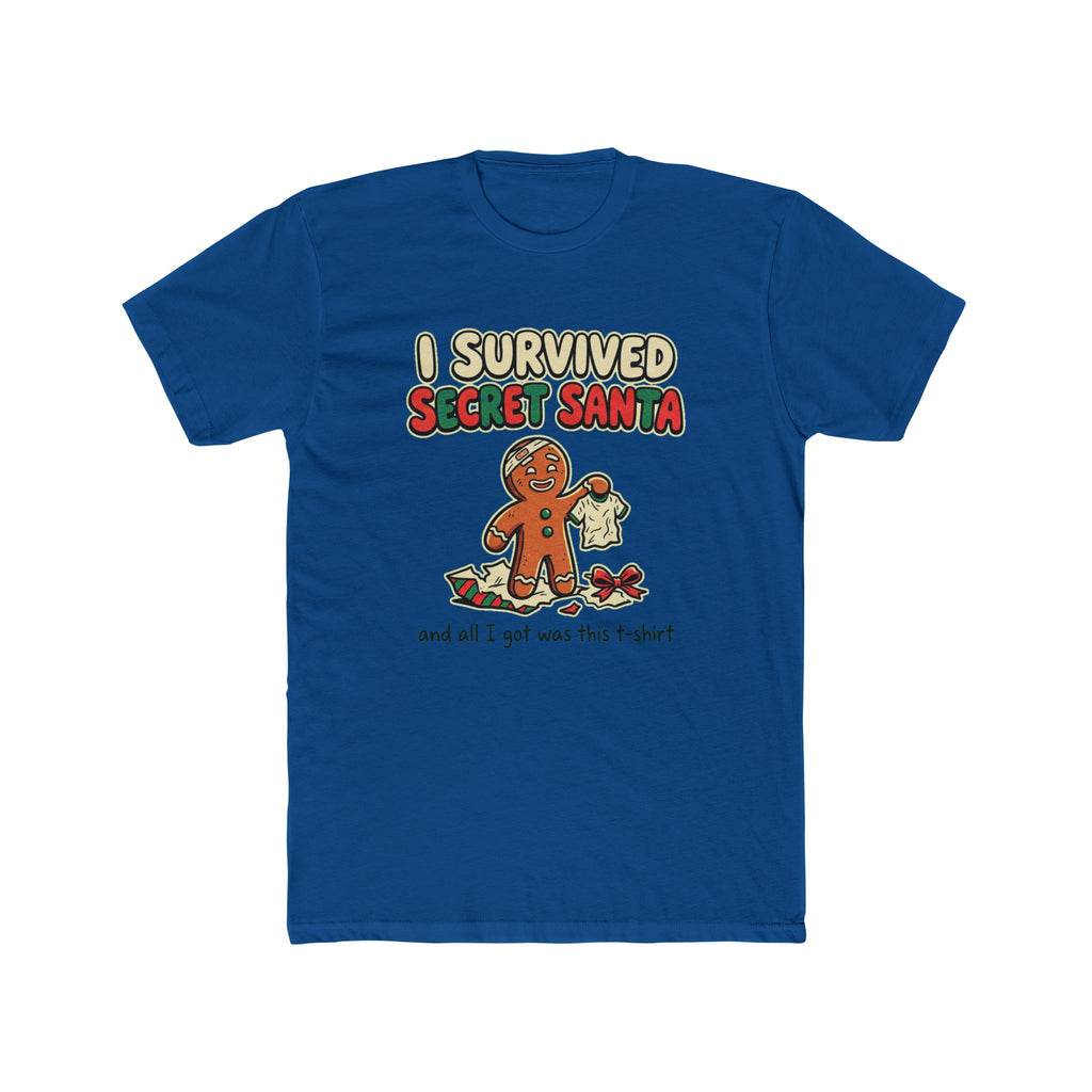 I Survived Secret Santa, Cotton T-Shirt (All Colors)