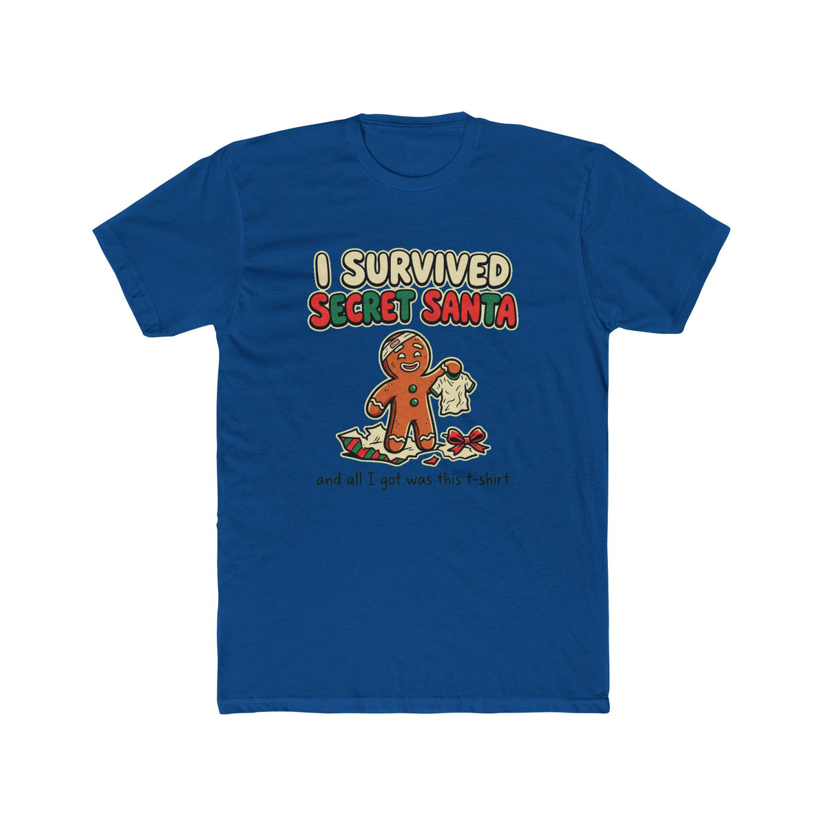 I Survived Secret Santa, Cotton T-Shirt (All Colors)