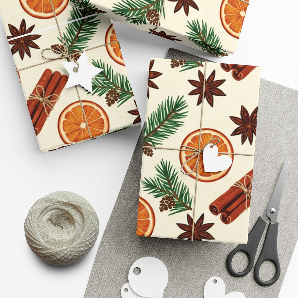 Christmas Giftwrap Paper, Bright & Spice (Custom)