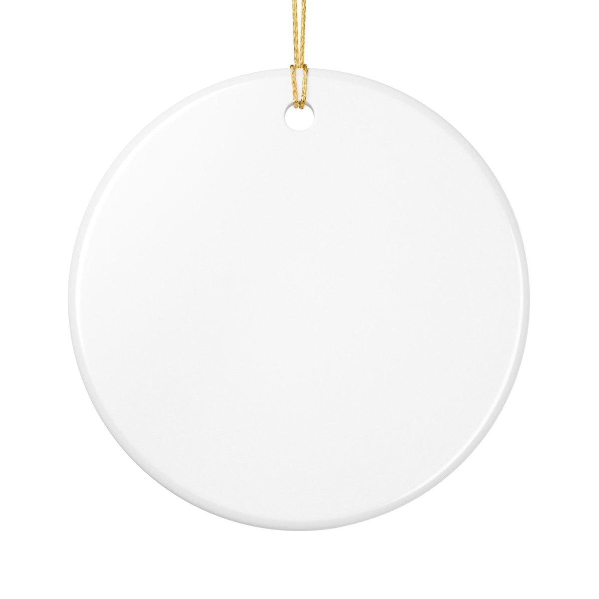 Ceramic Ornament, Merry Christmas Eh? (White)