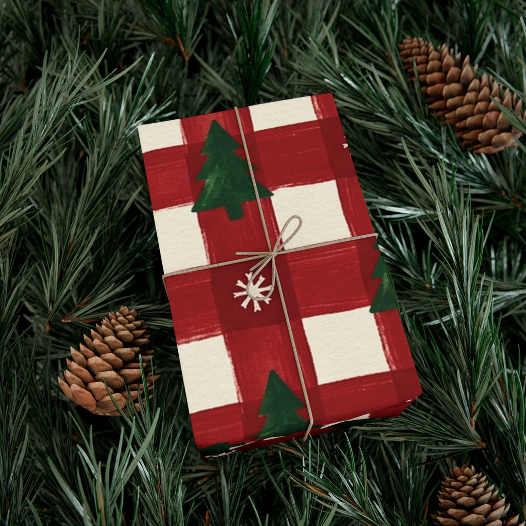 Christmas Giftwrap Paper, Classic Red (Custom)