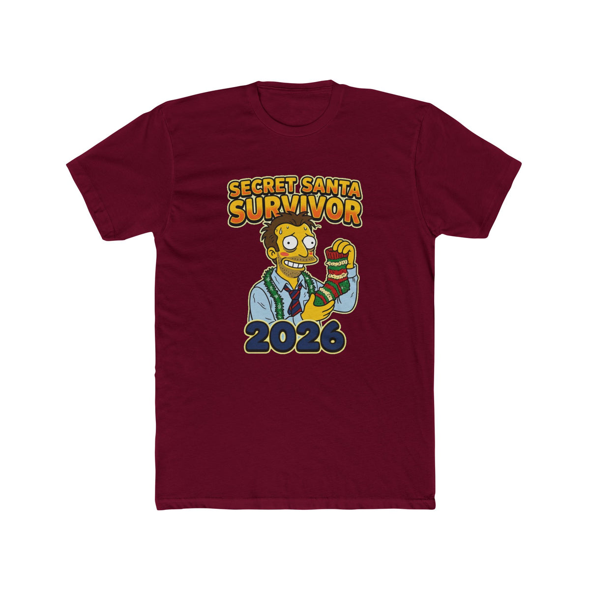 Secret Santa Survivor, Cotton T-Shirt (All Colors)