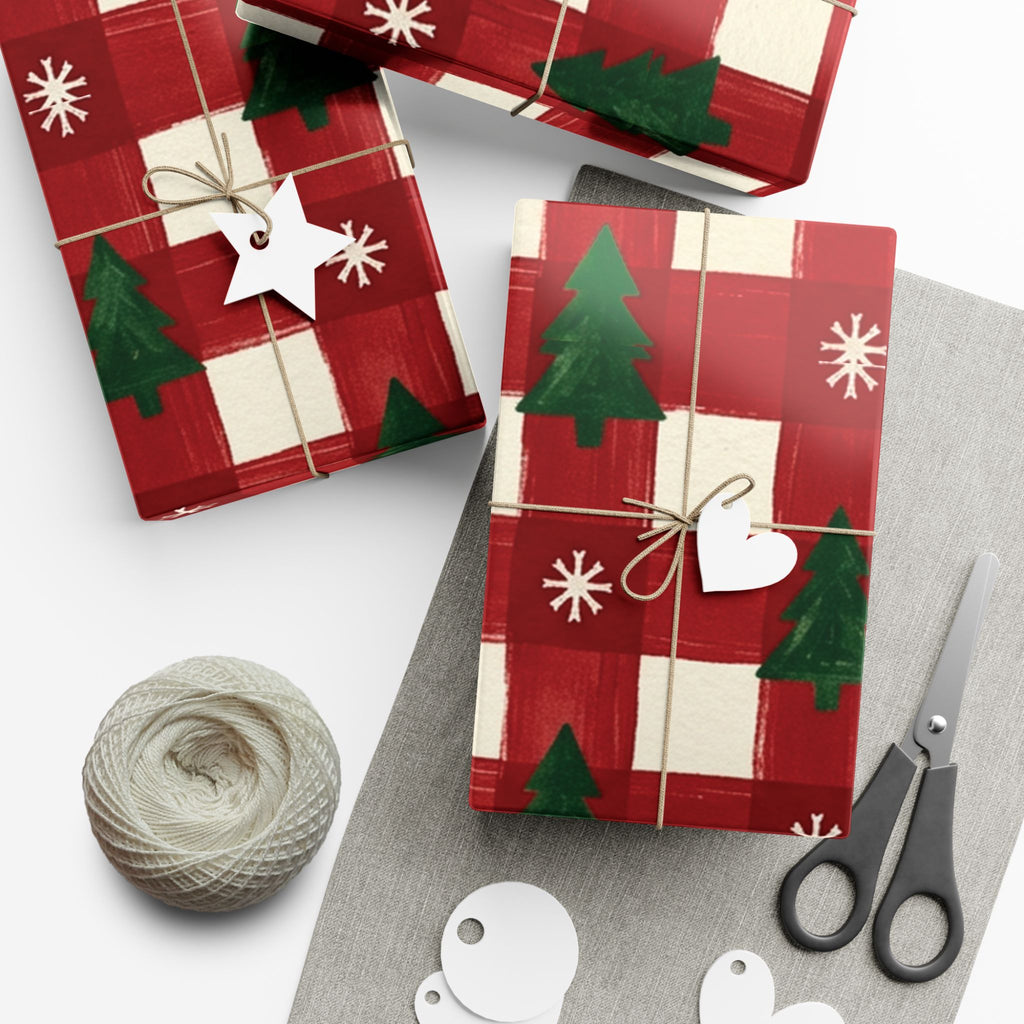 Christmas Giftwrap Paper, Classic Red (Custom)