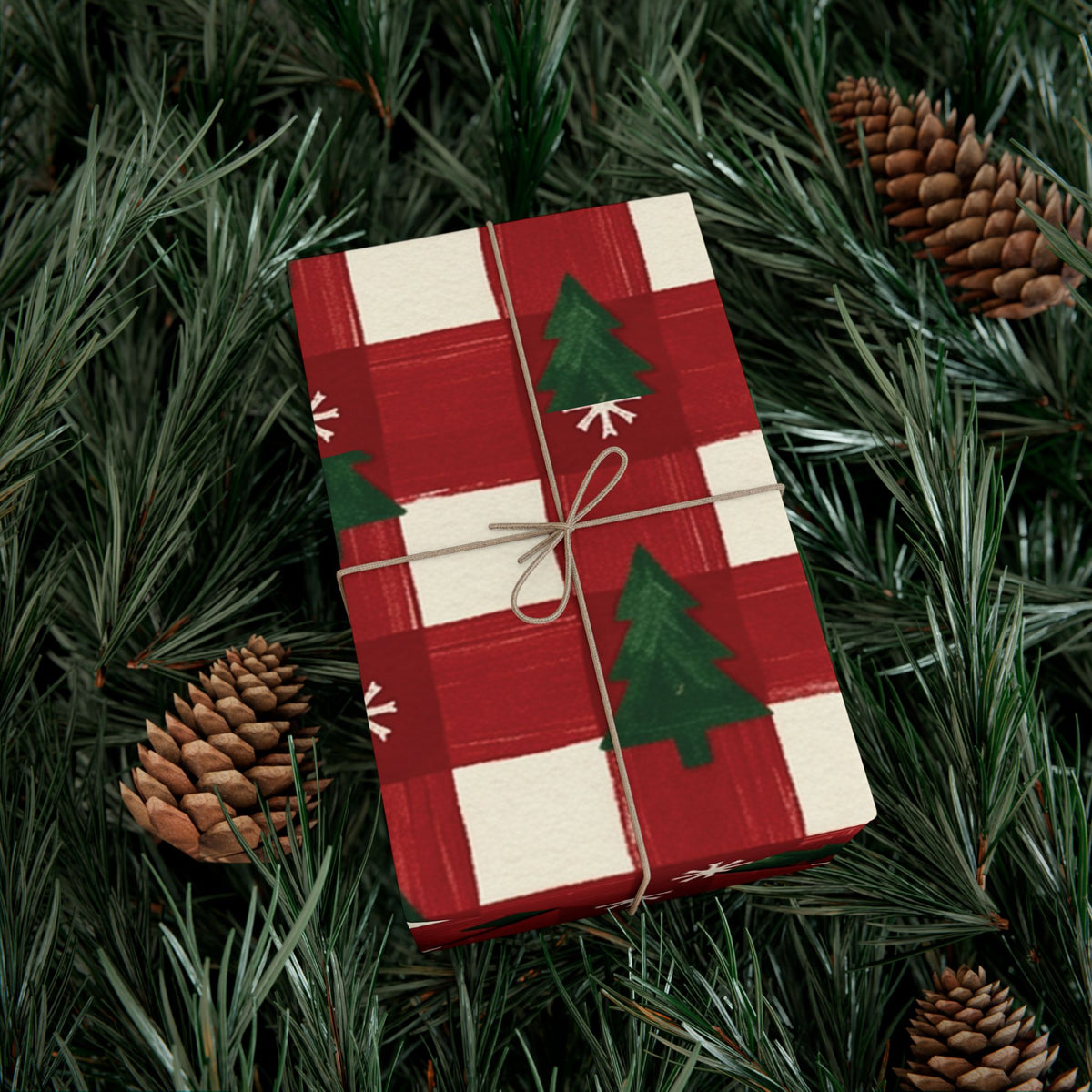 Christmas Giftwrap Paper, Classic Red (Custom)