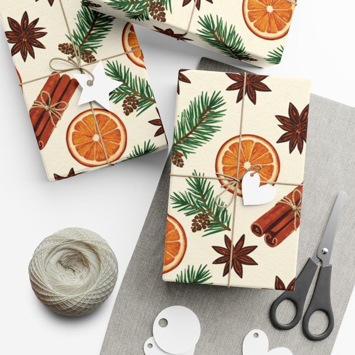 Christmas Giftwrap Paper, Bright & Spice (Custom)