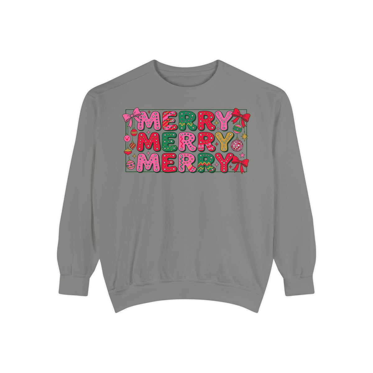 Dyed Sweatshirt, Merry Merry (White)