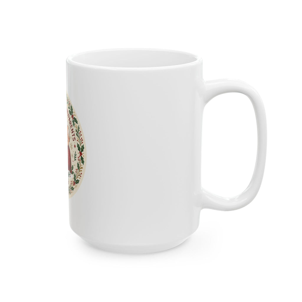 Ceramic Mug, Promoted to Grandparents (White)