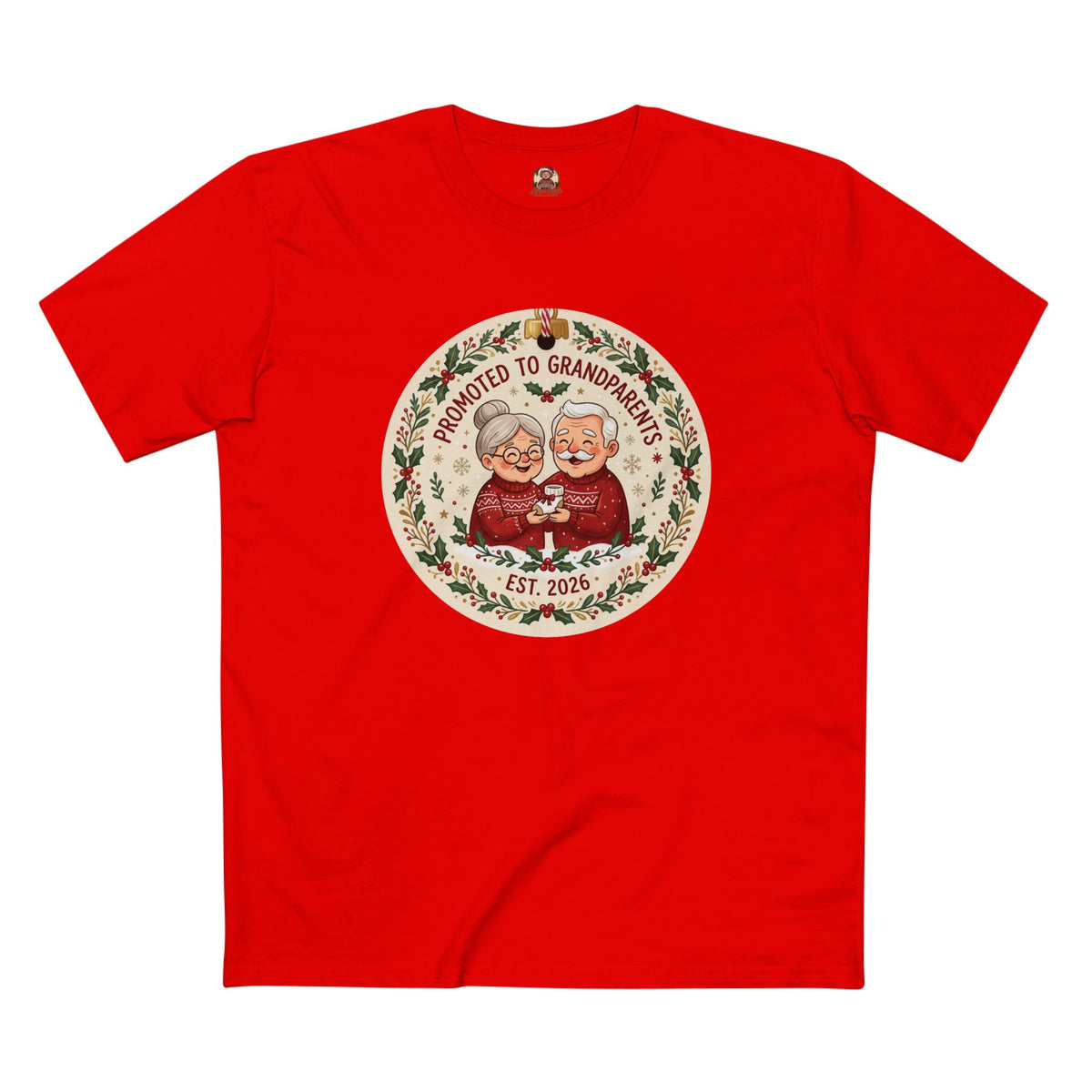 Casual Tee, Promoted to Grandparents (All Colors)(Custom)