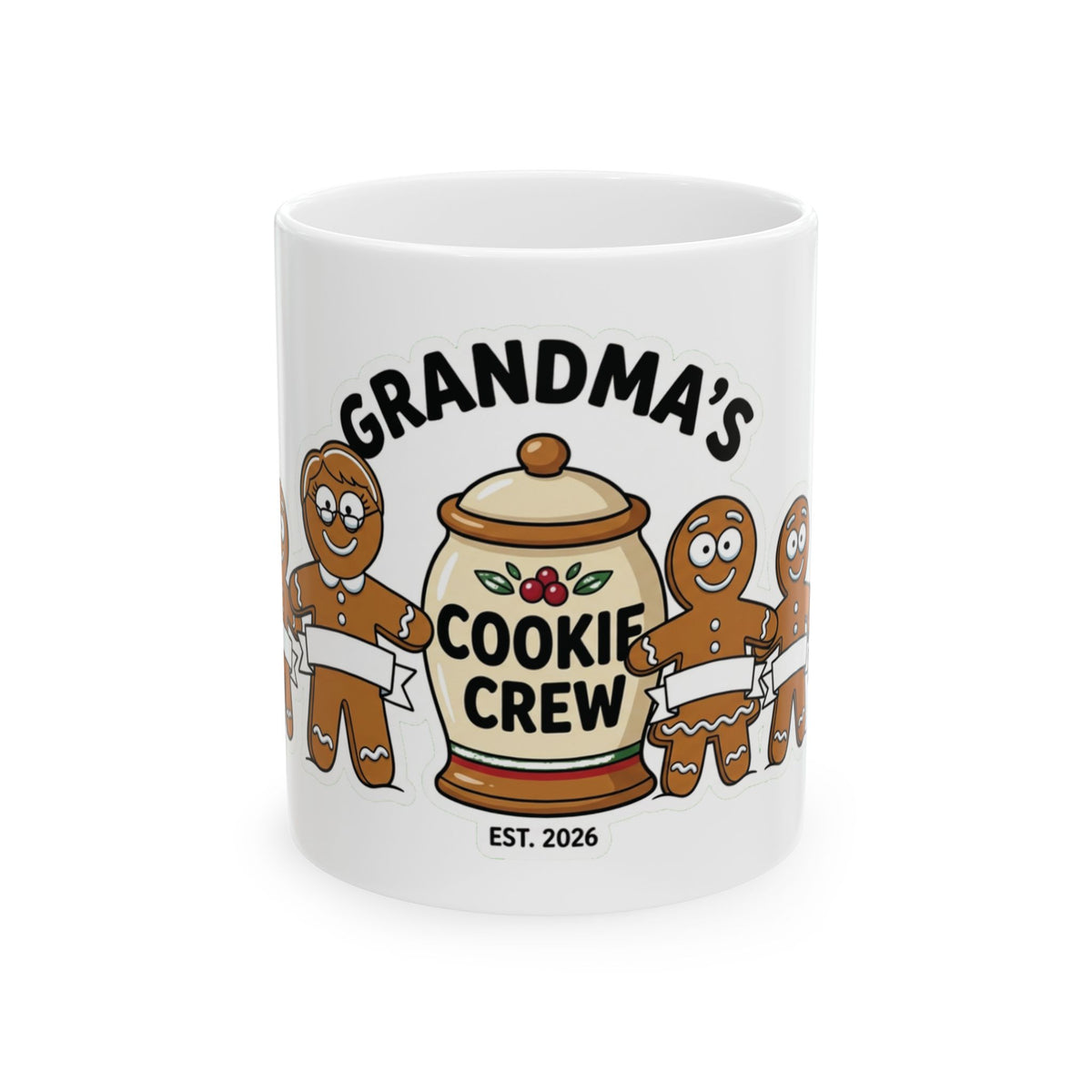 Ceramic Mug, Grandma’s Cookie Crew (White)