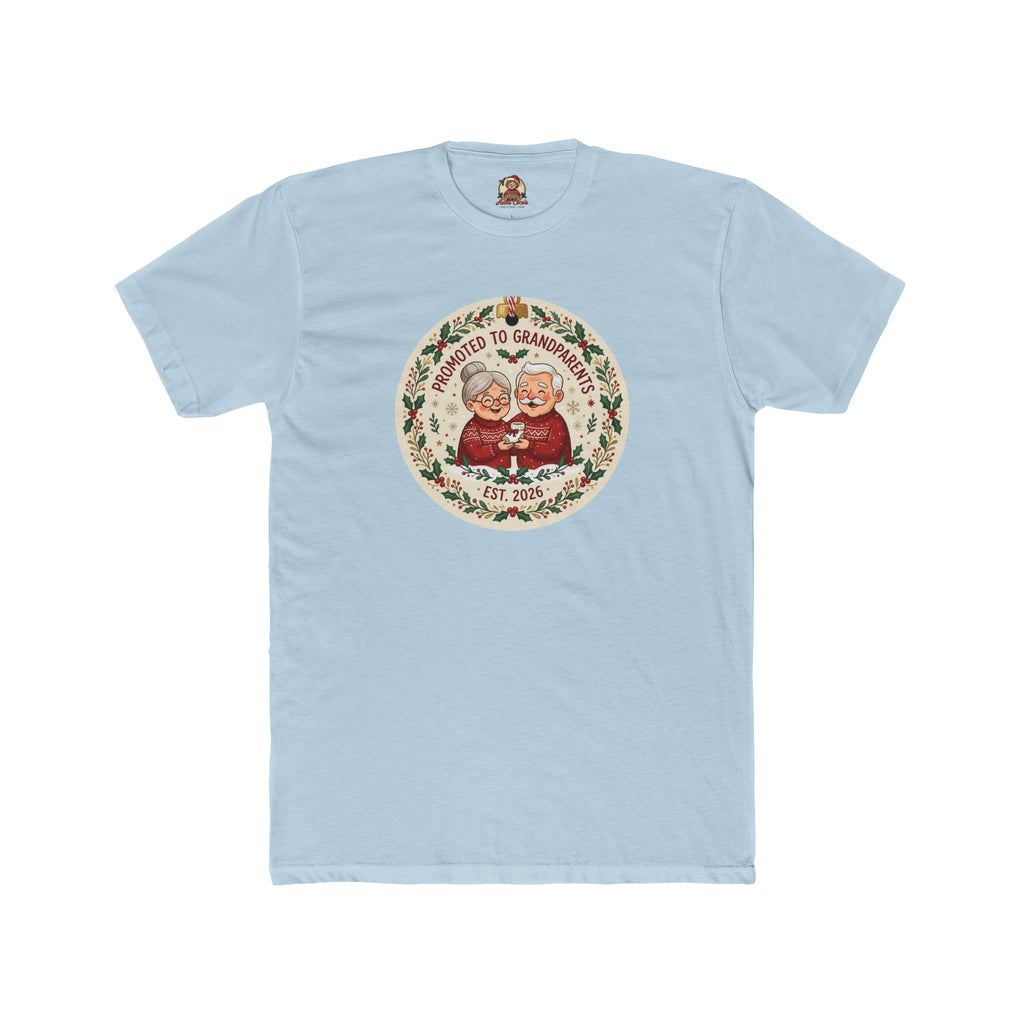 Promoted to Grandparents, Cotton T-Shirt (All Colors)(Custom)
