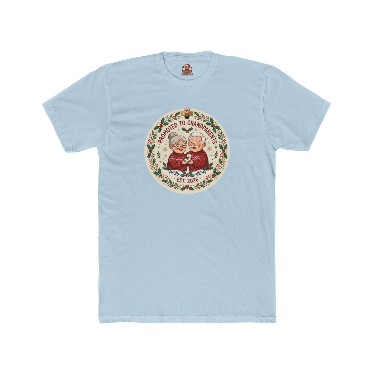 Promoted to Grandparents, Cotton T-Shirt (All Colors)(Custom)